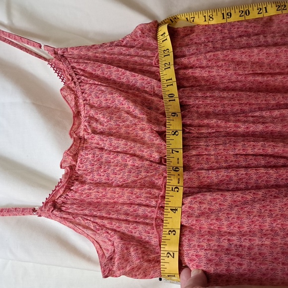 NWT Womens Derek Heart Cotton Cute Boho Floral Baby Doll Dress Sz L - Picture 8 of 9